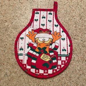 Vintage 1978  Garfield Christmas potholder